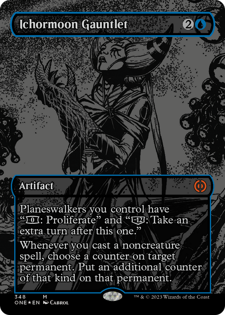 Ichormoon Gauntlet (Oil Slick Raised Foil) [Phyrexia: All Will Be One] | Chromatic Games