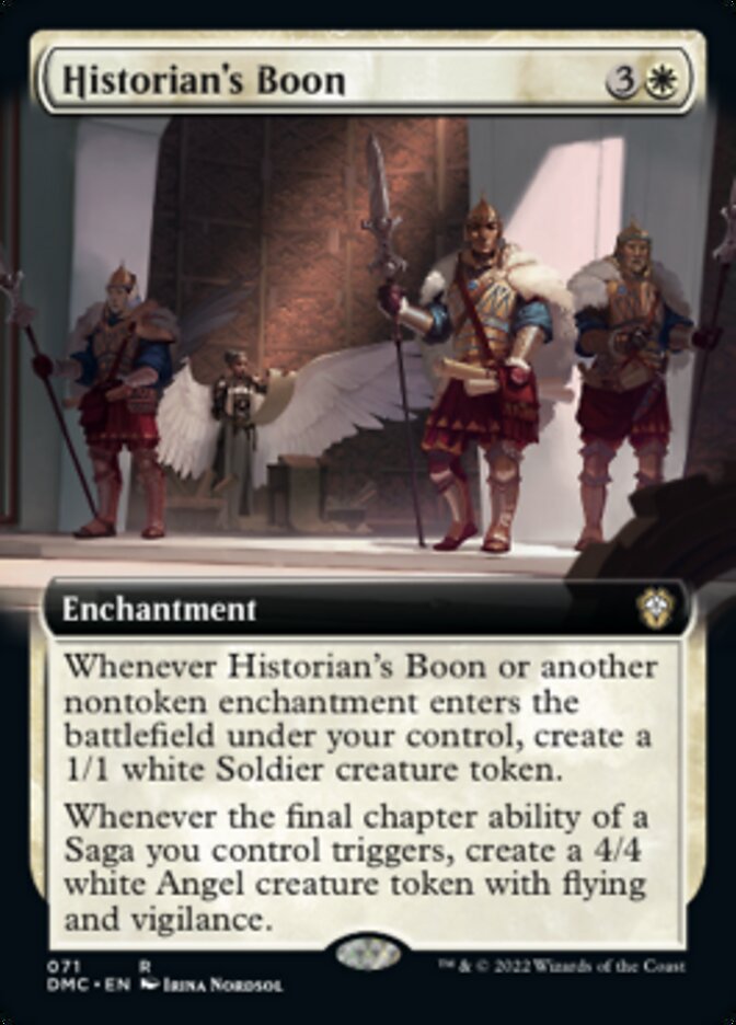 Historian's Boon (Extended Art) [Dominaria United Commander] | Chromatic Games