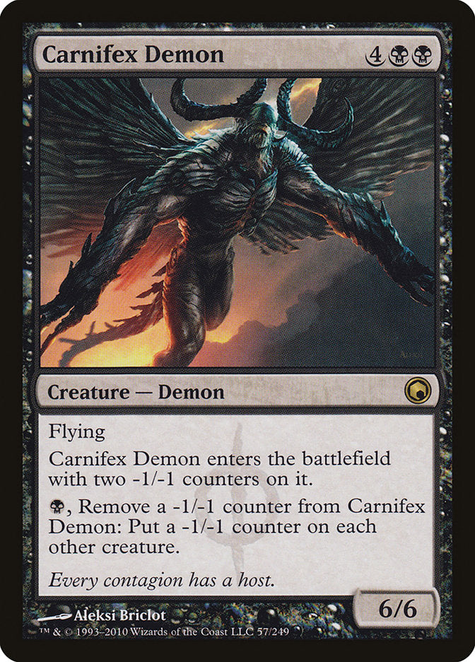 Carnifex Demon [Scars of Mirrodin] | Chromatic Games