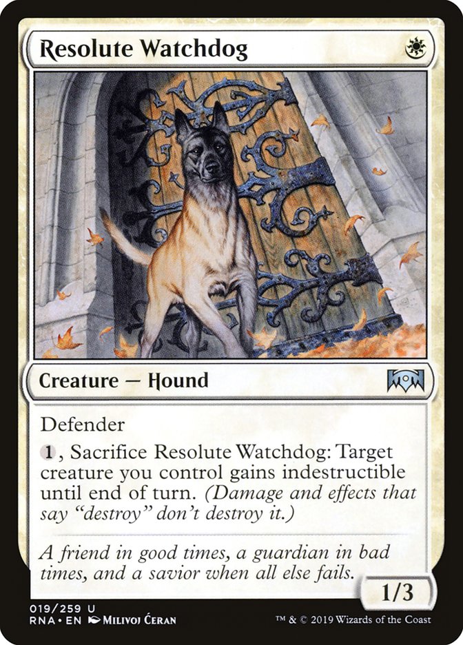 Resolute Watchdog [Ravnica Allegiance] | Chromatic Games