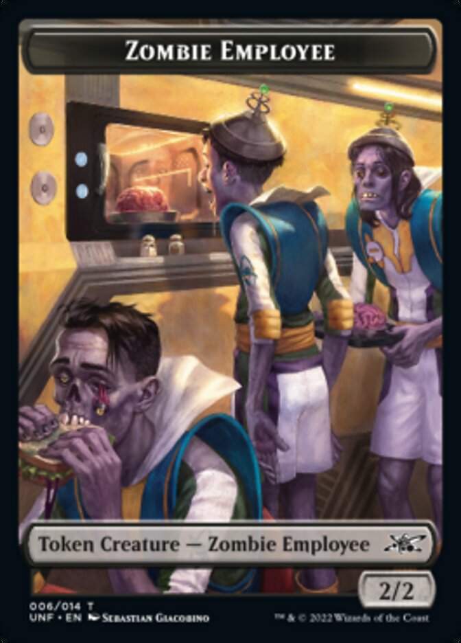 Zombie Employee Token [Unfinity Tokens] | Chromatic Games