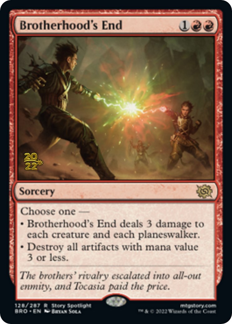 Brotherhood's End [The Brothers' War Prerelease Promos] | Chromatic Games