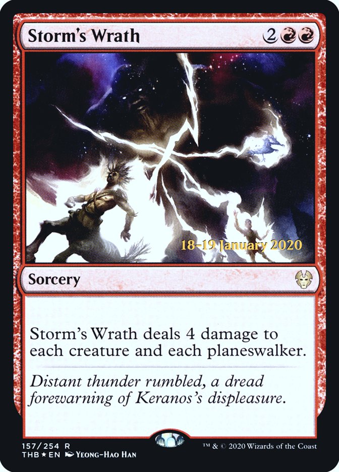 Storm's Wrath [Theros Beyond Death Prerelease Promos] | Chromatic Games