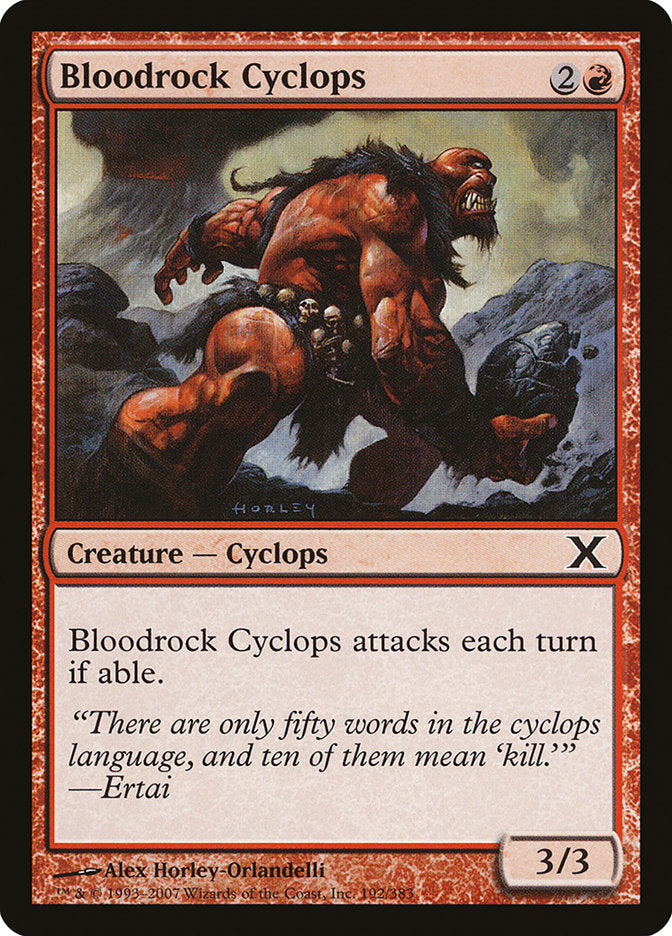 Bloodrock Cyclops [Tenth Edition] | Chromatic Games