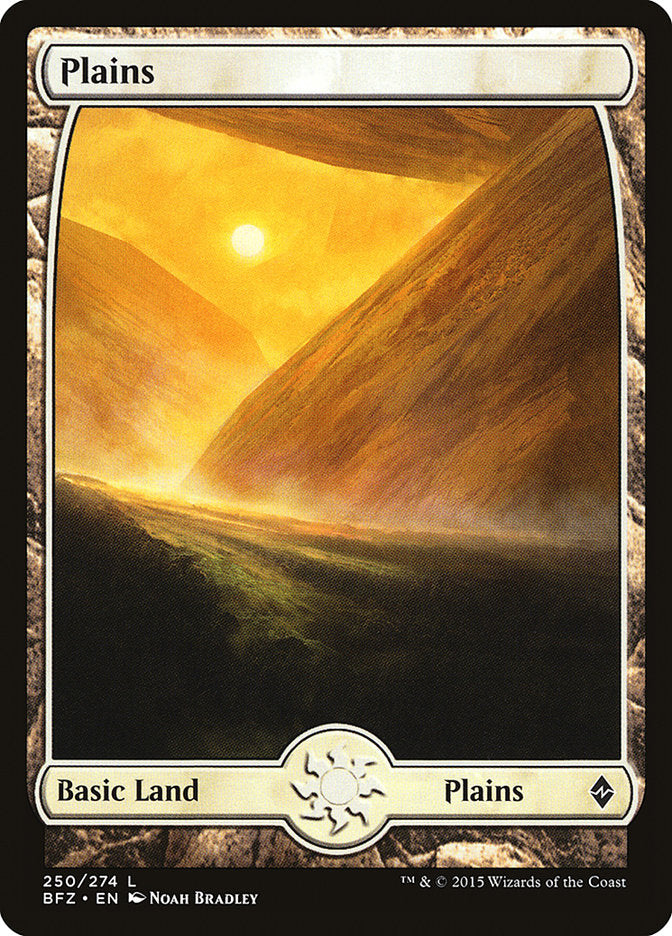 Plains (250) (Full Art) [Battle for Zendikar] | Chromatic Games