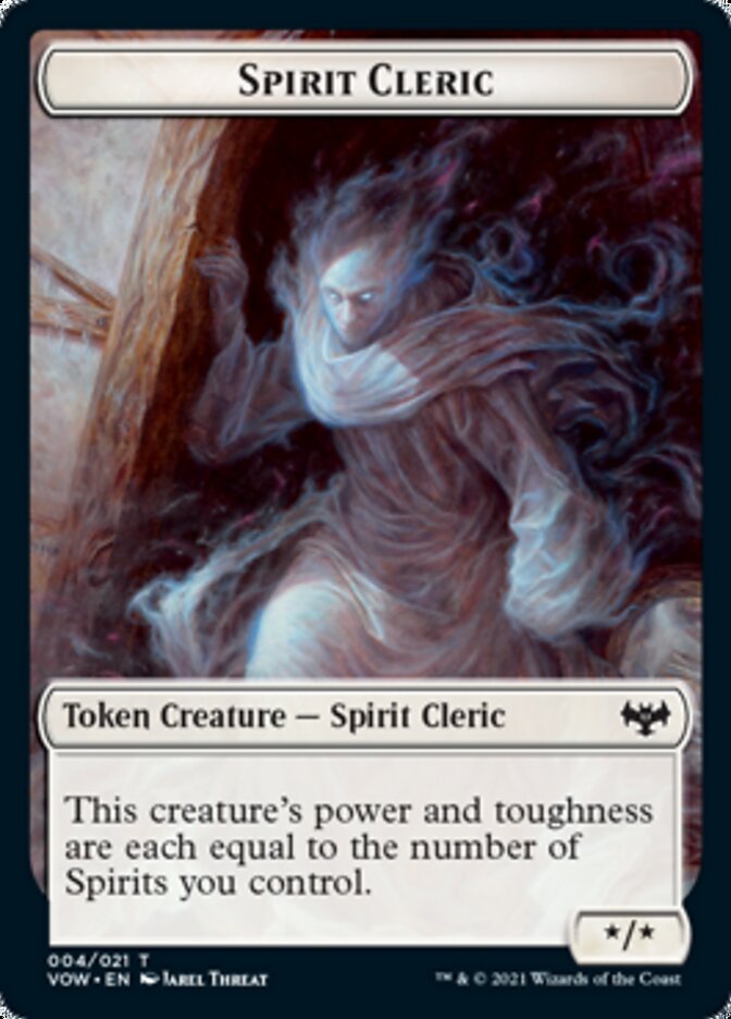 Spirit Cleric Token [Innistrad: Crimson Vow Tokens] | Chromatic Games