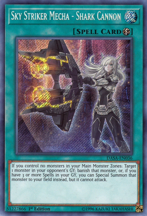 Sky Striker Mecha - Shark Cannon [DASA-EN036] Secret Rare | Chromatic Games