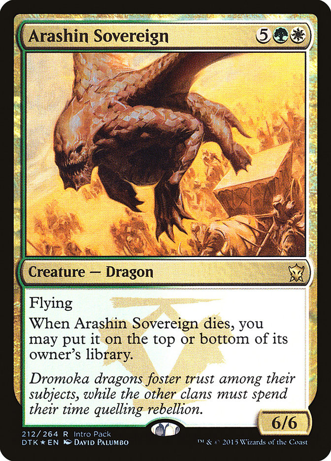 Arashin Sovereign (Intro Pack) [Dragons of Tarkir Promos] | Chromatic Games