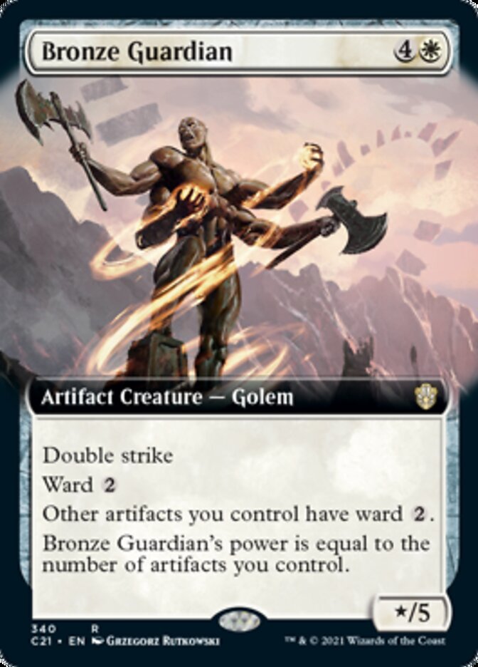 Bronze Guardian (Extended Art) [Commander 2021] | Chromatic Games