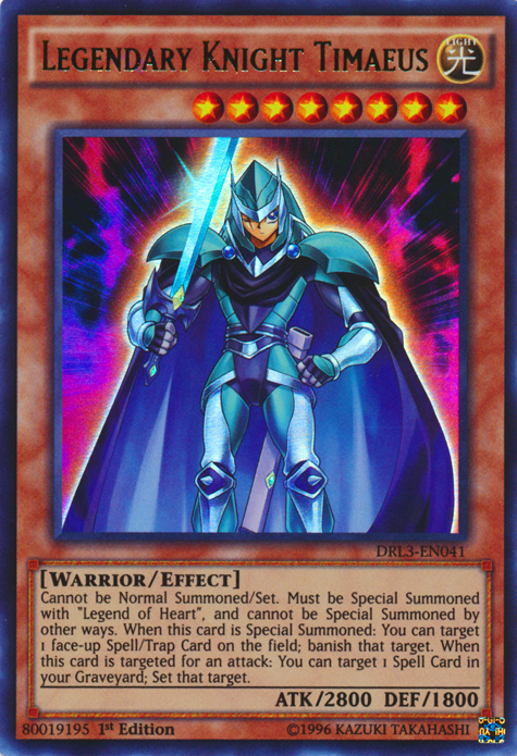 Legendary Knight Timaeus [DRL3-EN041] Ultra Rare | Chromatic Games