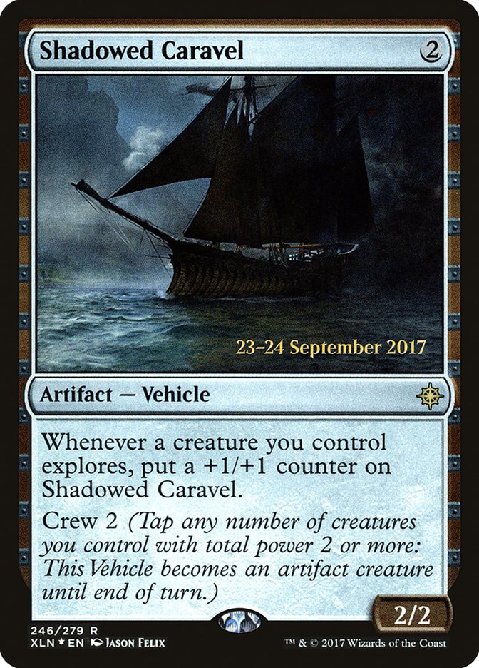 Shadowed Caravel [Ixalan Prerelease Promos] | Chromatic Games