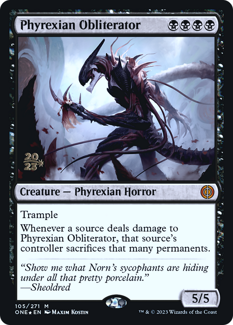 Phyrexian Obliterator [Phyrexia: All Will Be One Prerelease Promos] | Chromatic Games