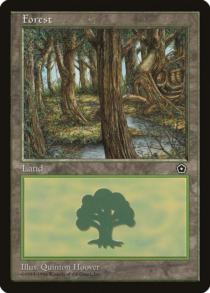 Forest (Treehouse on Right / Black Signature) [Portal Second Age] | Chromatic Games