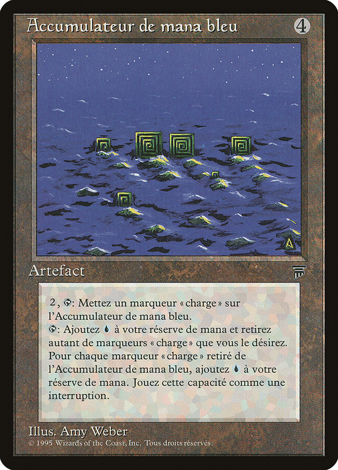 Blue Mana Battery (French) - "Accumulateur de mana bleu" [Renaissance] | Chromatic Games