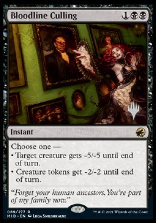 Bloodline Culling (Promo Pack) [Innistrad: Midnight Hunt Promos] | Chromatic Games