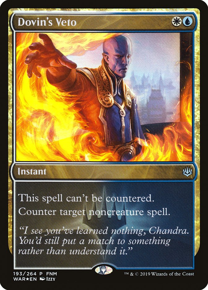Dovin's Veto (FNM) [War of the Spark Promos] | Chromatic Games