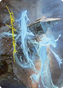 Hallowed Haunting Art Card (Gold-Stamped Signature) [Innistrad: Crimson Vow Art Series] | Chromatic Games