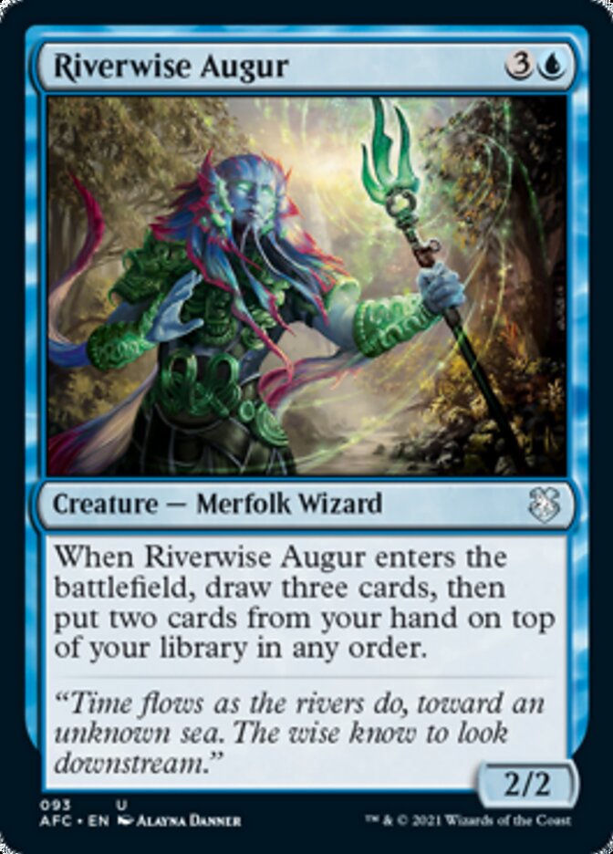 Riverwise Augur [Dungeons & Dragons: Adventures in the Forgotten Realms Commander] | Chromatic Games