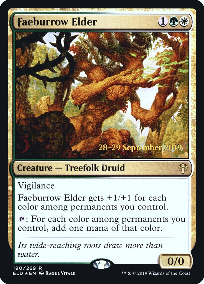 Faeburrow Elder [Throne of Eldraine Prerelease Promos] | Chromatic Games