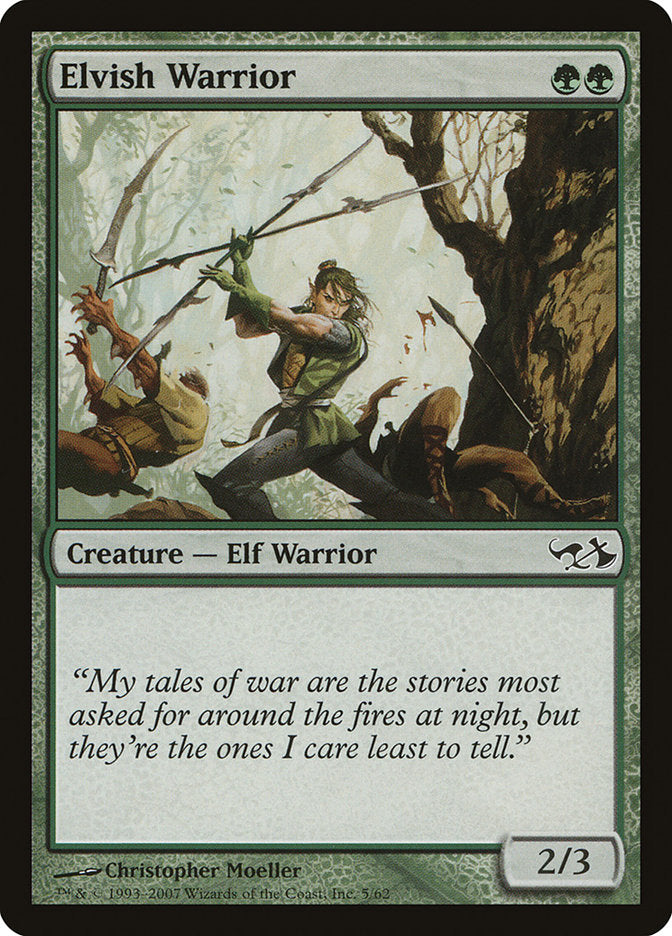 Elvish Warrior [Duel Decks: Elves vs. Goblins] | Chromatic Games