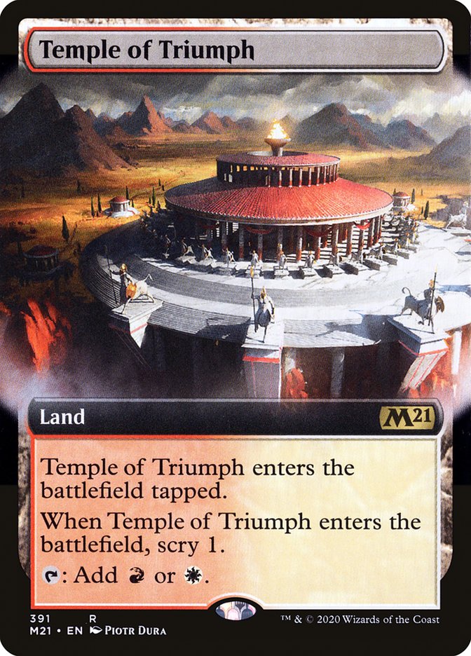 Temple of Triumph (Extended Art) [Core Set 2021] | Chromatic Games