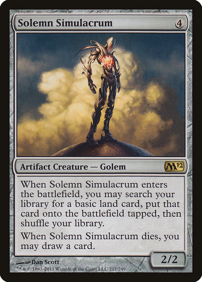 Solemn Simulacrum [Magic 2012] | Chromatic Games