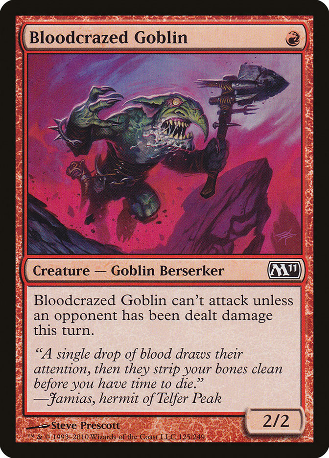 Bloodcrazed Goblin [Magic 2011] | Chromatic Games