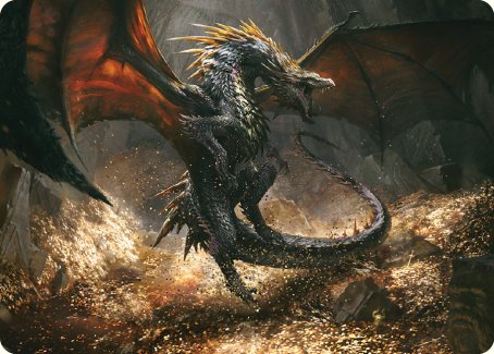 Cavern-Hoard Dragon Art Card [The Lord of the Rings: Tales of Middle-earth Art Series] | Chromatic Games