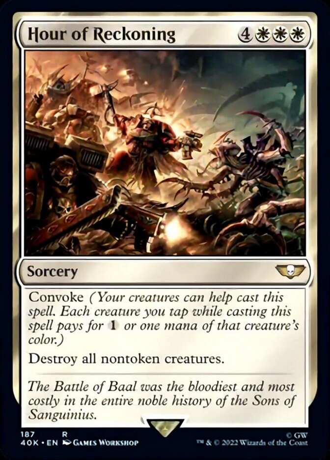 Hour of Reckoning (Surge Foil) [Warhammer 40,000] | Chromatic Games