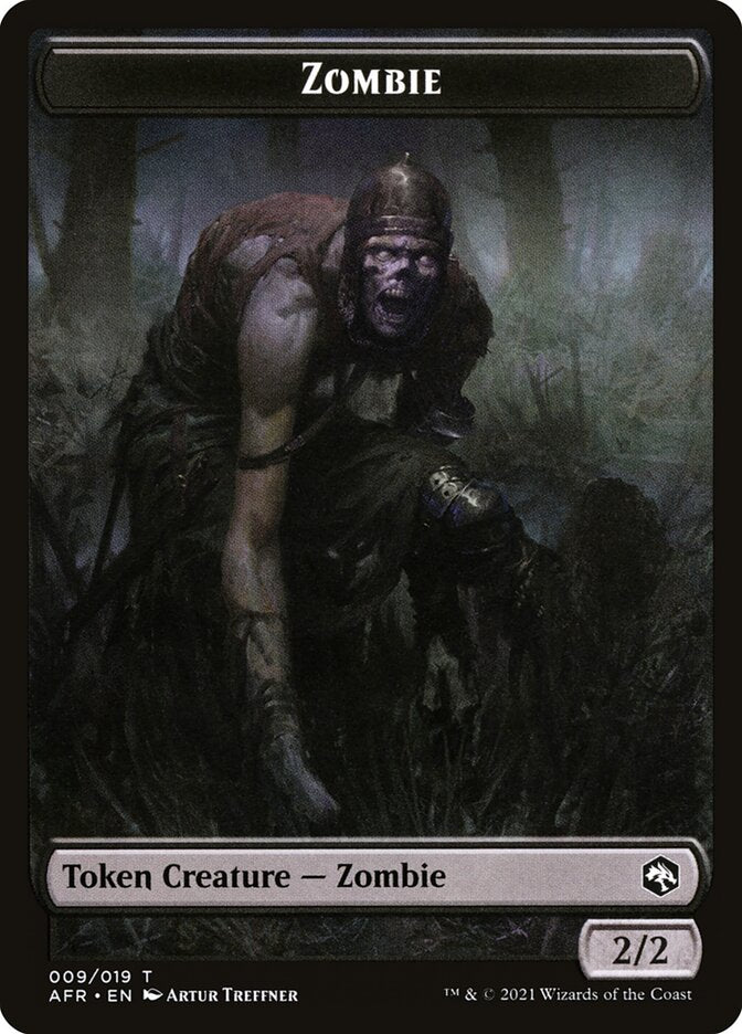 Illusion // Zombie Double-Sided Token [Dungeons & Dragons: Adventures in the Forgotten Realms Commander Tokens] | Chromatic Games