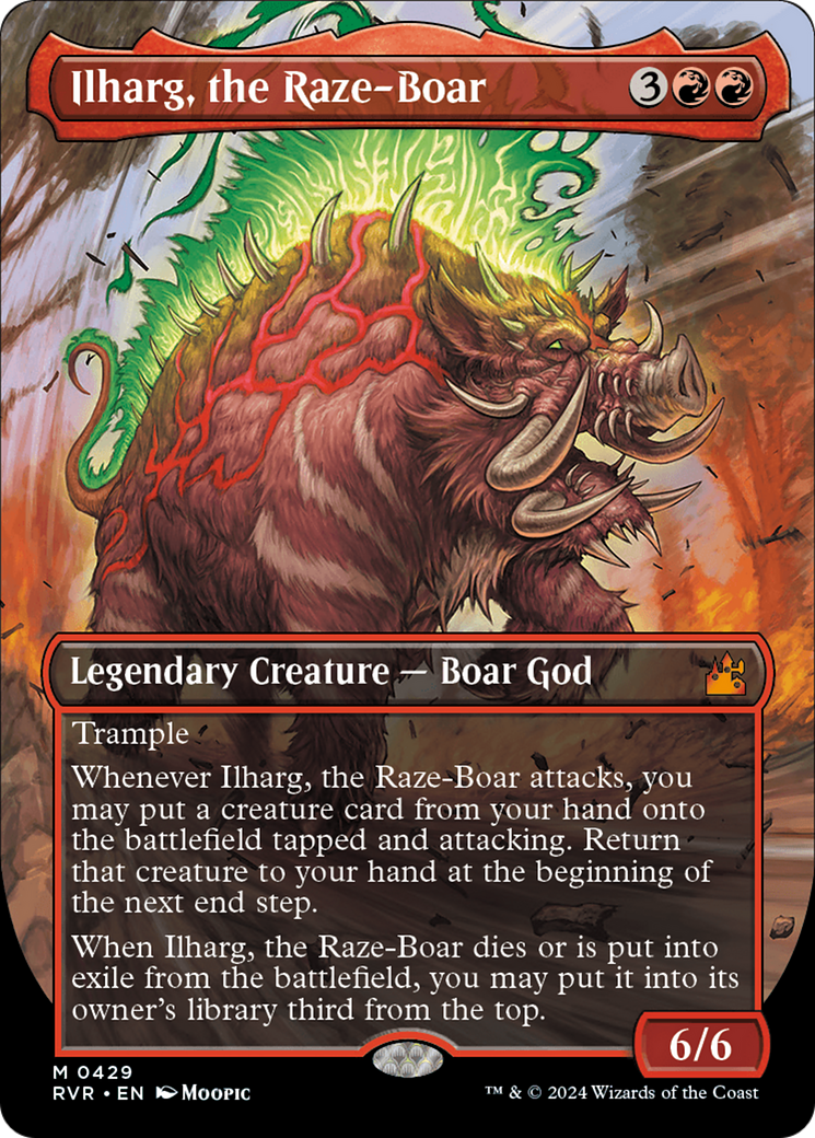 Ilharg, the Raze-Boar (Anime Borderless) [Ravnica Remastered] | Chromatic Games