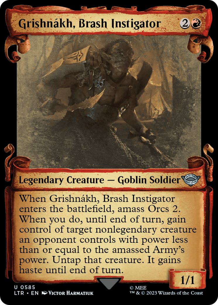 Grishnakh, Brash Instigator [The Lord of the Rings: Tales of Middle-Earth Showcase Scrolls] | Chromatic Games