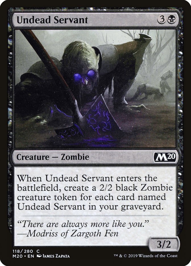 Undead Servant [Core Set 2020] | Chromatic Games