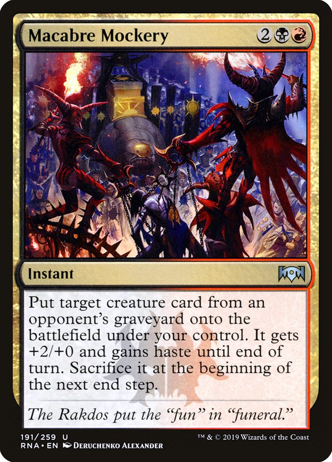 Macabre Mockery [Ravnica Allegiance] | Chromatic Games