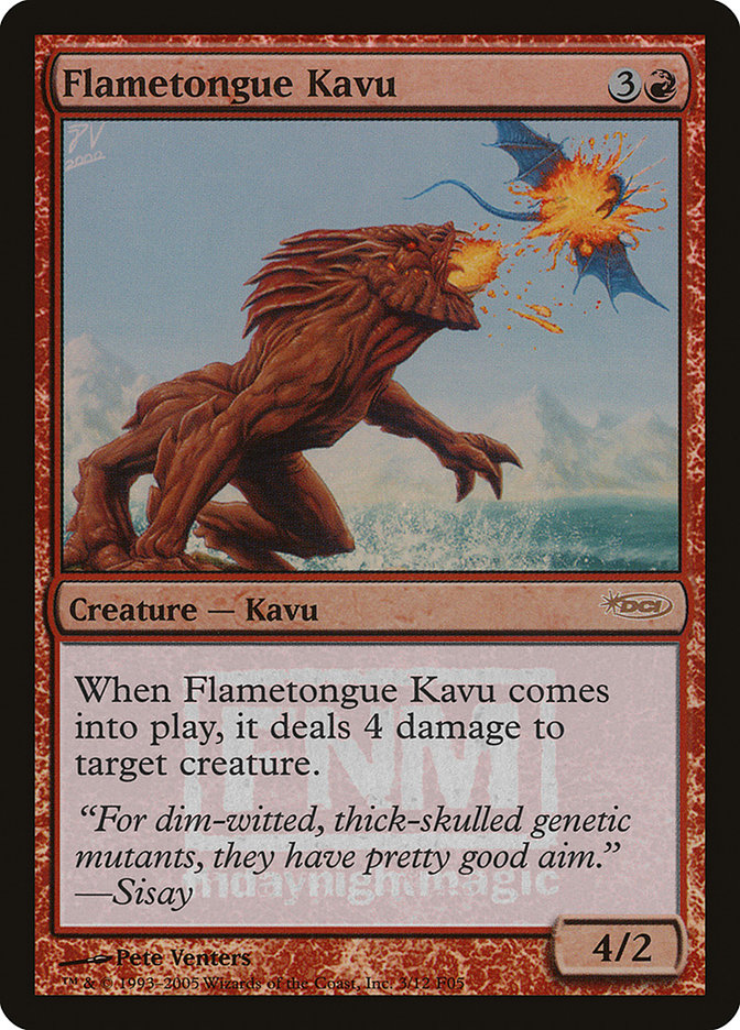 Flametongue Kavu [Friday Night Magic 2005] | Chromatic Games