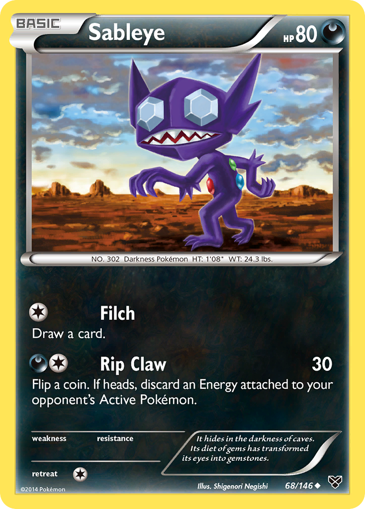 Sableye (68/146) [XY: Base Set] | Chromatic Games