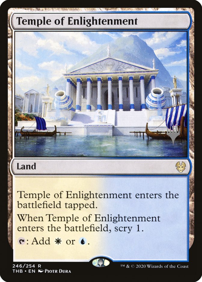 Temple of Enlightenment (Promo Pack) [Theros Beyond Death Promos] | Chromatic Games