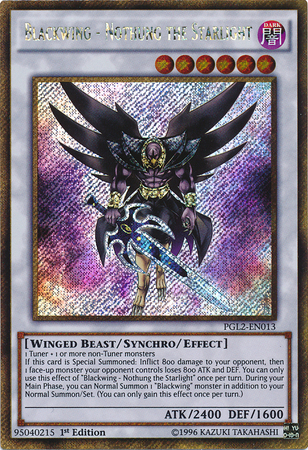 Blackwing - Nothung the Starlight [PGL2-EN013] Gold Secret Rare | Chromatic Games