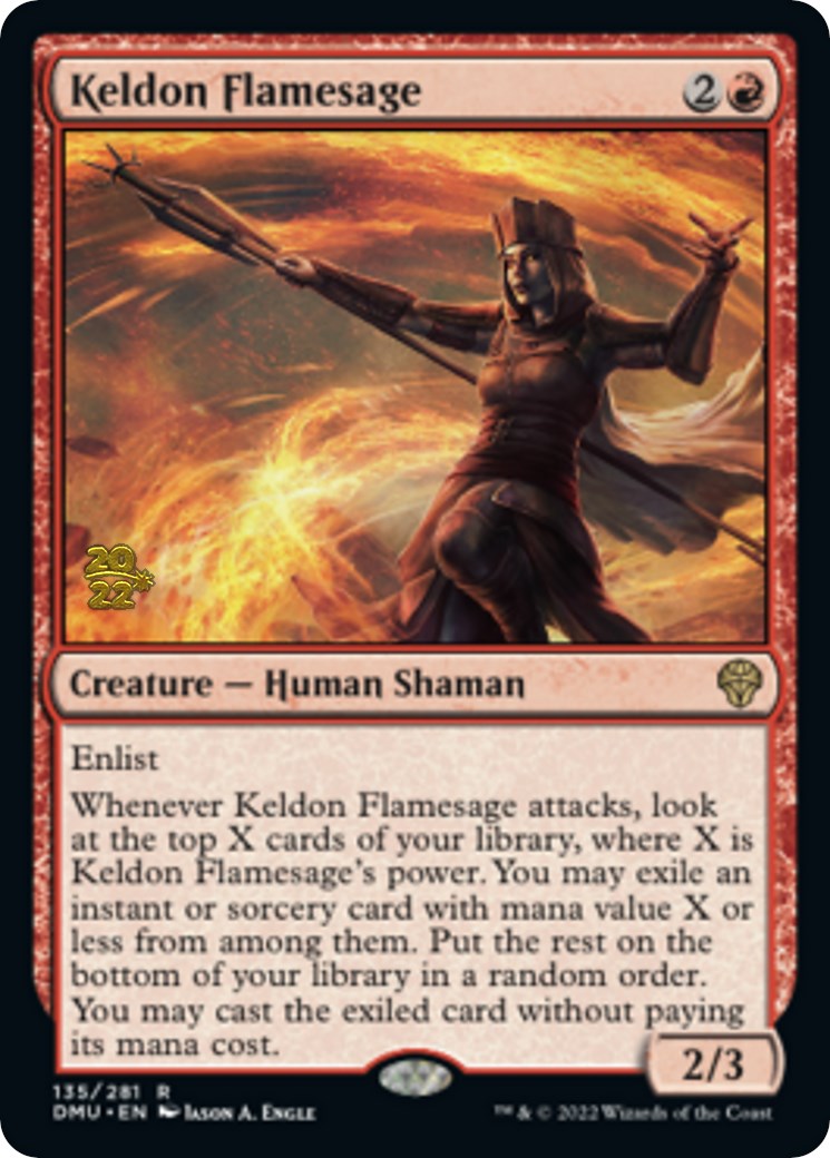 Keldon Flamesage [Dominaria United Prerelease Promos] | Chromatic Games