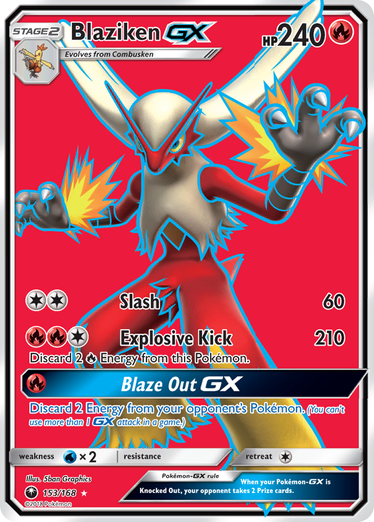 Blaziken GX (153/168) [Sun & Moon: Celestial Storm] | Chromatic Games