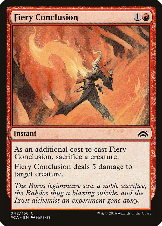 Fiery Conclusion [Planechase Anthology] | Chromatic Games