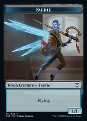 Faerie // Rogue Double-Sided Token [Streets of New Capenna Commander Tokens] | Chromatic Games