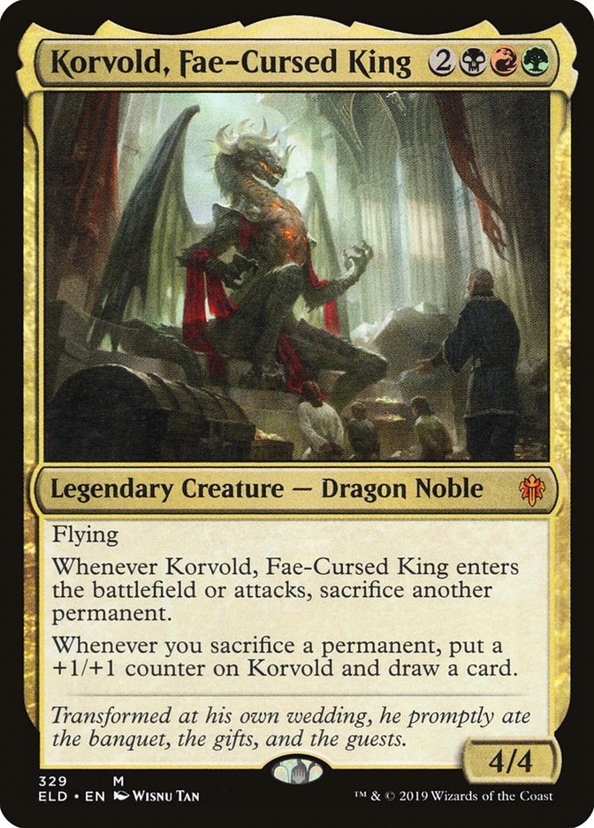 Korvold, Fae-Cursed King [Throne of Eldraine] | Chromatic Games