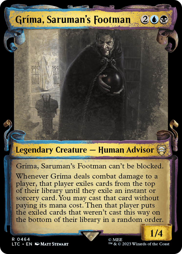 Grima, Saruman's Footman [The Lord of the Rings: Tales of Middle-Earth Commander Showcase Scrolls] | Chromatic Games