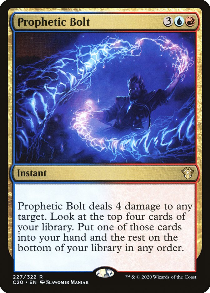 Prophetic Bolt [Commander 2020] | Chromatic Games