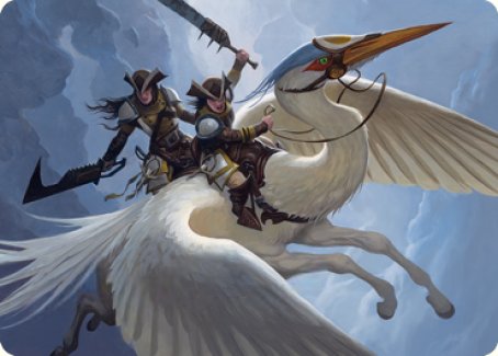 Gryffwing Cavalry Art Card [Innistrad: Crimson Vow Art Series] | Chromatic Games