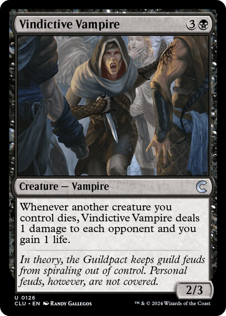 Vindictive Vampire [Ravnica: Clue Edition] | Chromatic Games