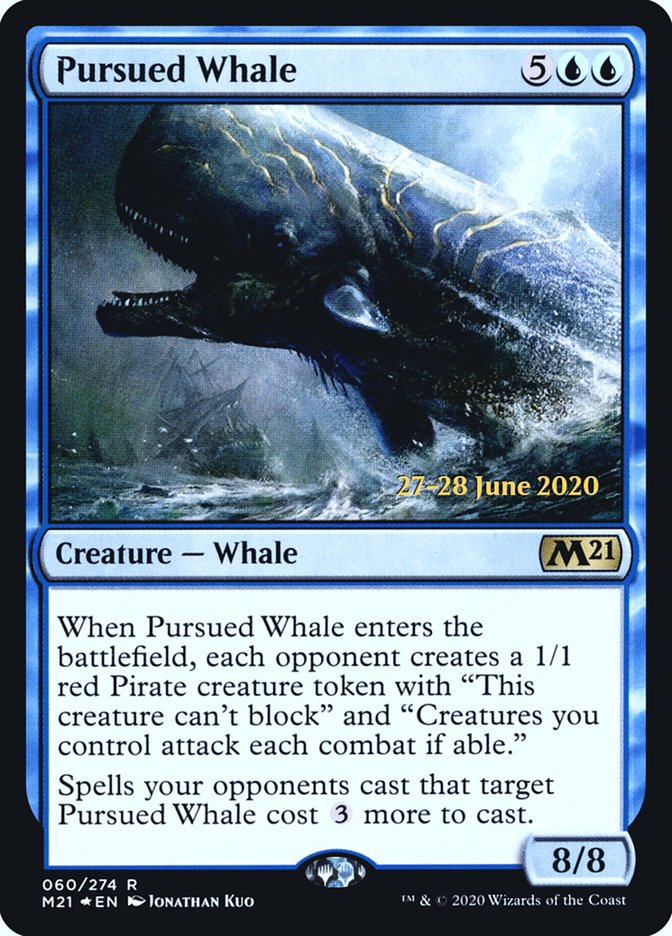 Pursued Whale [Core Set 2021 Prerelease Promos] | Chromatic Games