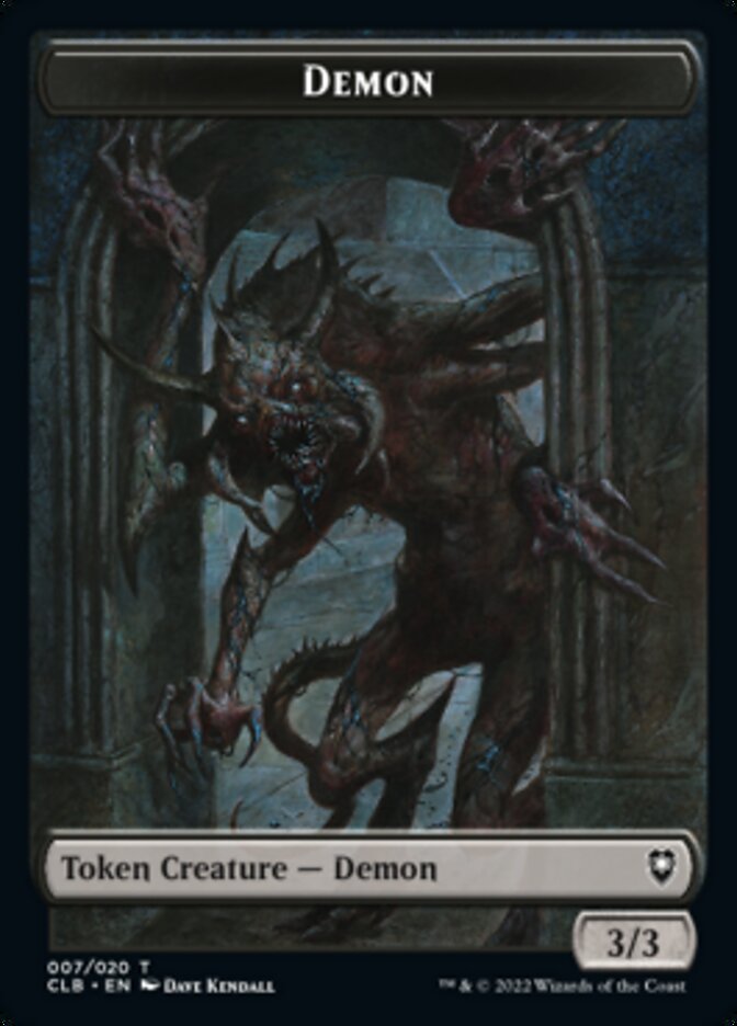 Demon Token [Commander Legends: Battle for Baldur's Gate Tokens] | Chromatic Games