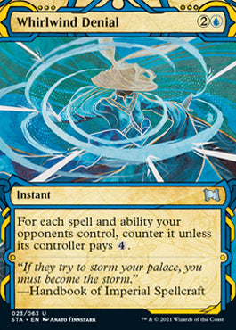 Whirlwind Denial (Foil Etched) [Strixhaven: School of Mages Mystical Archive] | Chromatic Games